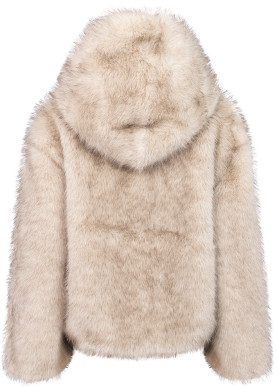 Astrid Fuskepelsjakke – Beige