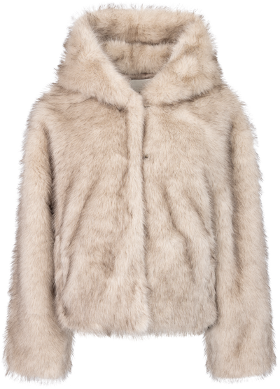 Astrid Fuskepelsjakke – Beige