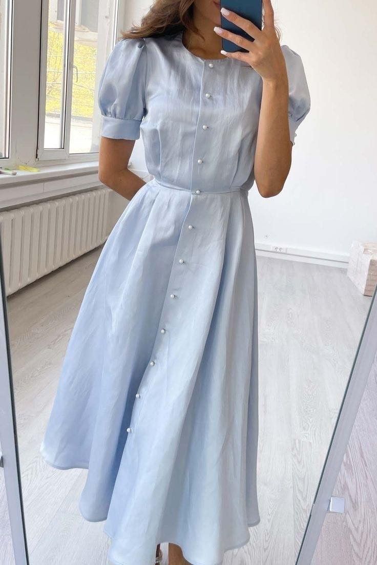 Blue dress
