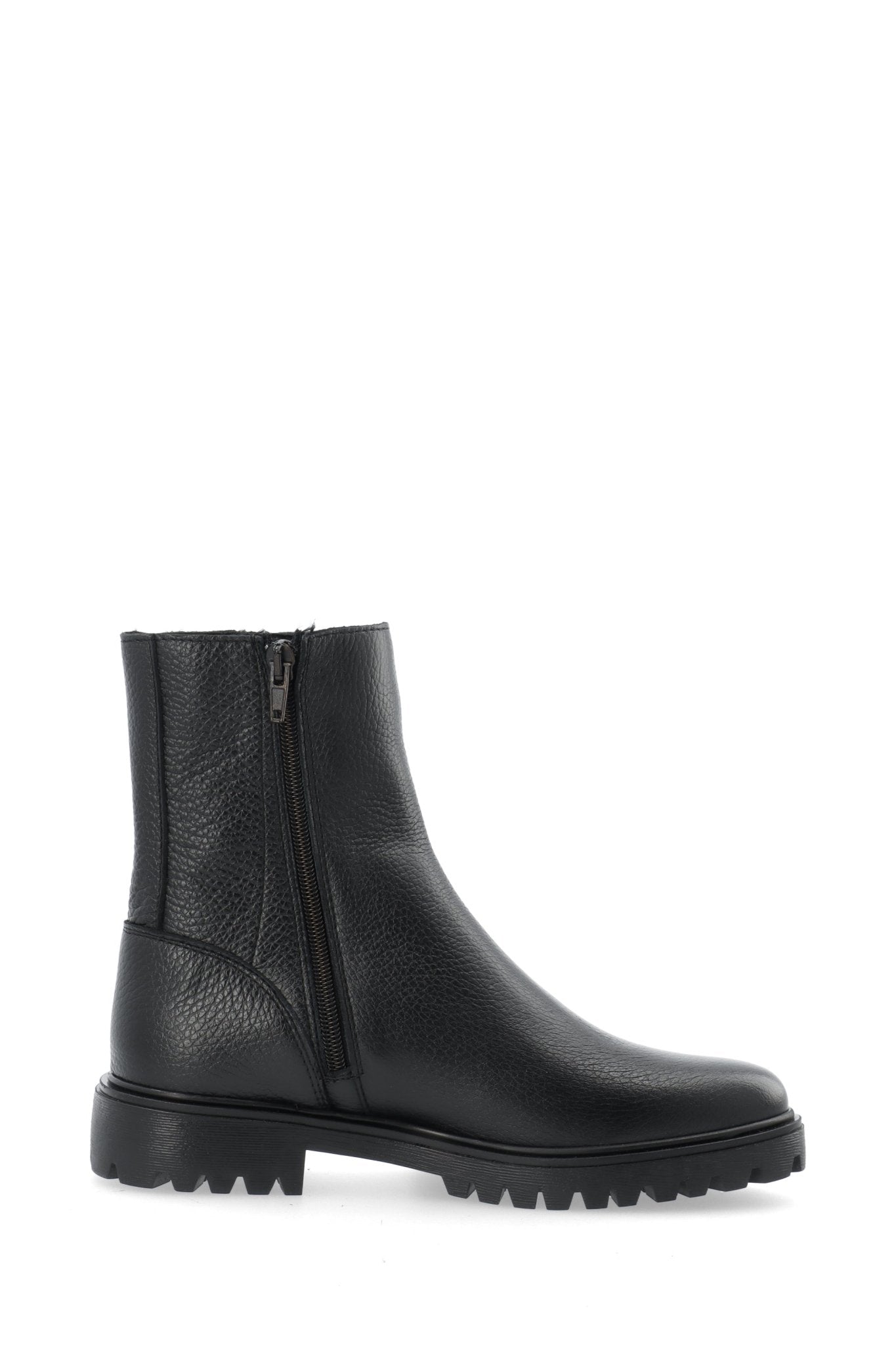 Biagina Mid Chelsea Boot Tumbled Leather Black