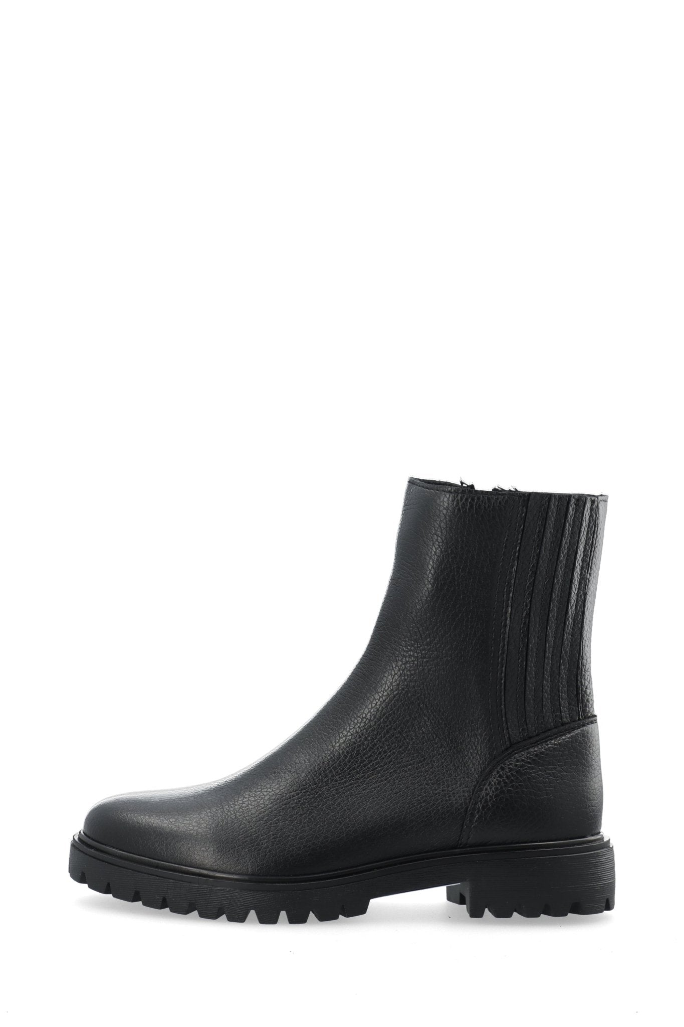 Biagina Mid Chelsea Boot Tumbled Leather Black