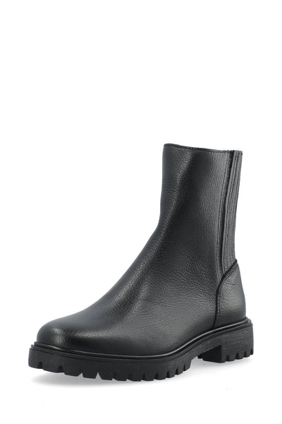 Biagina Mid Chelsea Boot Tumbled Leather Black