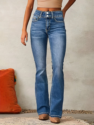 Alana™ Flared Jeans med høy midje